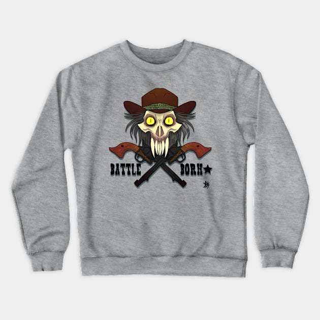 Battle Born Crewneck Sweatshirt by DodsOdds